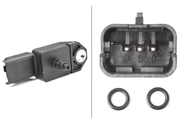Picture of HELLA - 6PP 009 400-521 - Sensor, boost pressure (Mixture Formation)