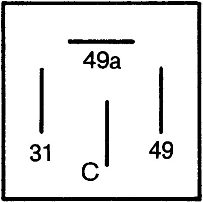 Picture of Flasher Unit - HELLA - 4DB 001 887-041