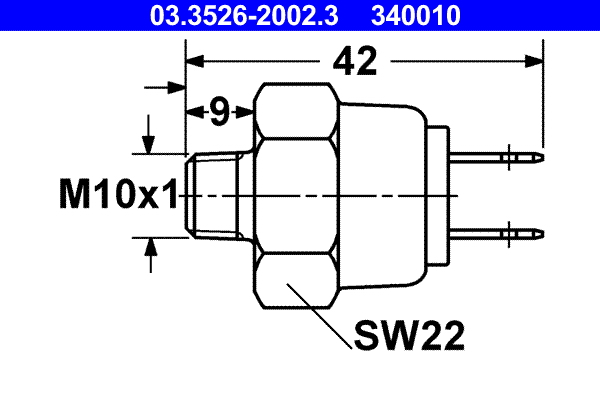 Picture of Stop Light Switch - ATE - 03.3526-2002.3