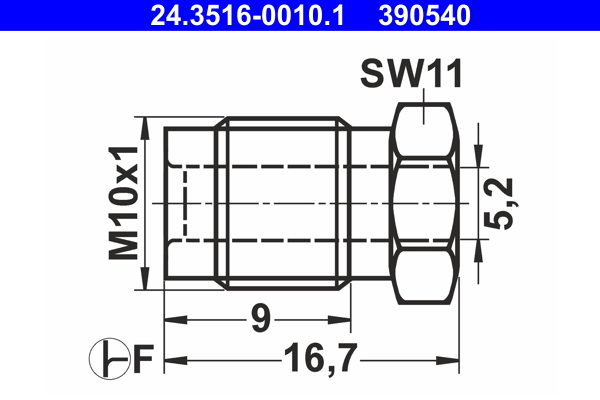 ATE - 24.3516-0010.1 - Slepi zavrtanj (Standardni delovi)