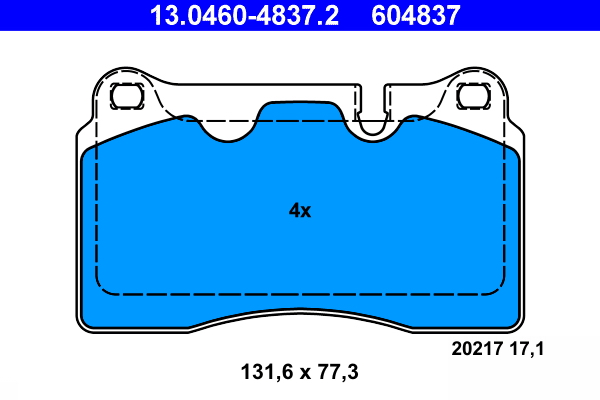 KOČIONE PLOČICE - ATE - 13.0460-4837.2