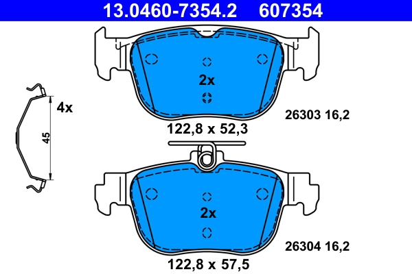 Picture of Brake Pad Set - ATE - 13.0460-7354.2
