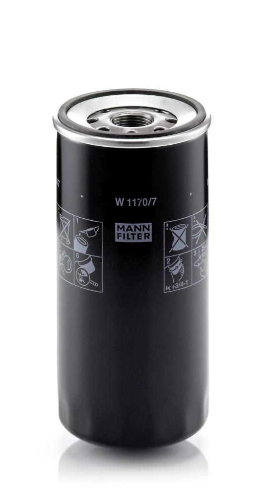 Picture of MANN-FILTER - W 1170/7 - Oil Filter (Lubrication)