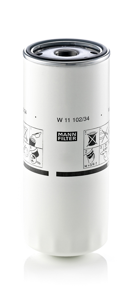 Picture of MANN-FILTER - W 11 102/34 - Oil Filter (Lubrication)