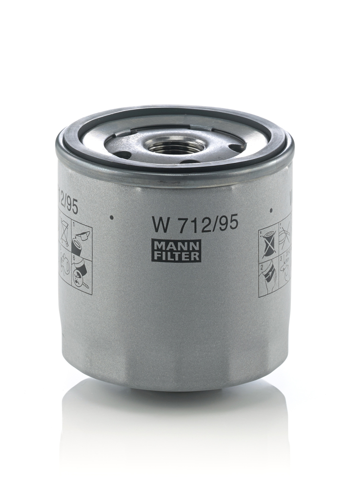Picture of MANN-FILTER - W 712/95 - Oil Filter (Lubrication)