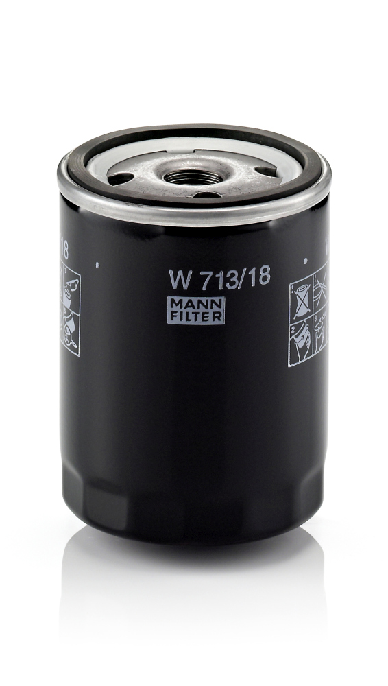 Picture of MANN-FILTER - W 713/18 - Oil Filter (Lubrication)