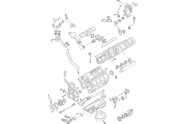 Picture of Full Gasket Kit, engine - ELRING - Duramax 6.6 V8 LLY