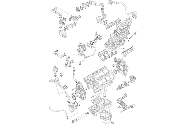 Picture of Full Gasket Kit, engine - ELRING - Duramax 6.6 V8 LML