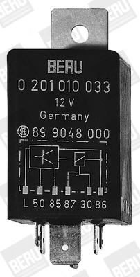 Picture of Relay, glow plug system - BorgWarner (BERU) - GR033