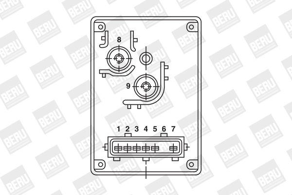 Picture of Relay, glow plug system - BorgWarner (BERU) - GR054