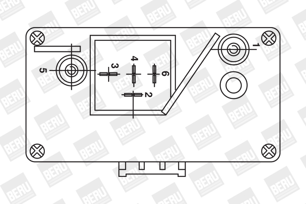 Picture of Relay, glow plug system - BorgWarner (BERU) - GR065