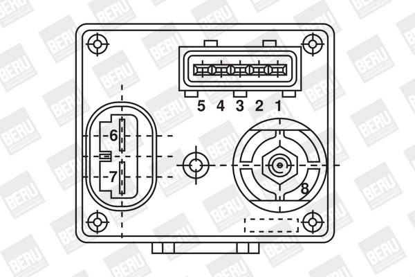 Picture of Relay, glow plug system - BorgWarner (BERU) - GR061