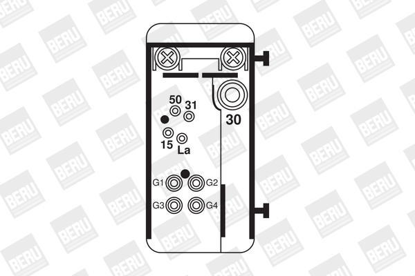 Picture of Relay, glow plug system - BorgWarner (BERU) - GR069