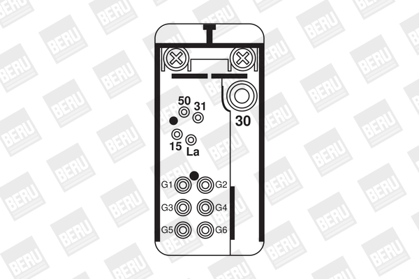 Picture of Relay, glow plug system - BorgWarner (BERU) - GR072