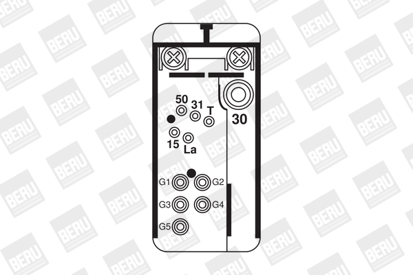 Picture of Relay, glow plug system - BorgWarner (BERU) - GR075