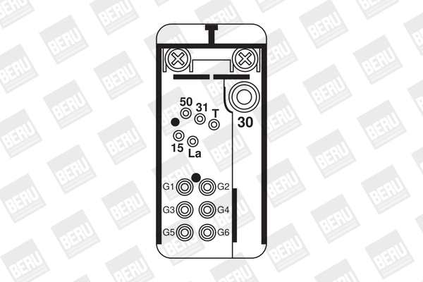 Picture of Relay, glow plug system - BorgWarner (BERU) - GR076