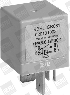 Picture of Relay, glow plug system - BorgWarner (BERU) - GR081