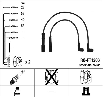 NGK - 9262 - Komplet kablova za paljenje (Uređaj za paljenje)