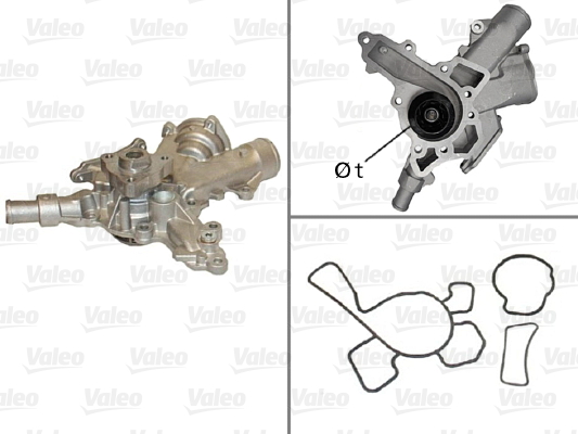 Image de Pompe à eau, refroidissement du moteur - VALEO - 506601