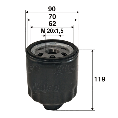 Image de Filtre à huile - VALEO - 586020