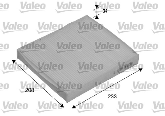 Slika VALEO - 715510 - Filter, vazduh unutrašnjeg prostora (Grejanje/ventilacija)