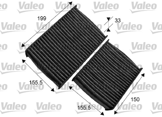 Slika VALEO - 715557 - Filter, vazduh unutrašnjeg prostora (Grejanje/ventilacija)