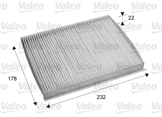 Slika VALEO - 715686 - Filter, vazduh unutrašnjeg prostora (Grejanje/ventilacija)