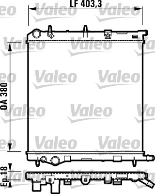 Image de Radiateur, refroidissement du moteur - VALEO - 732831