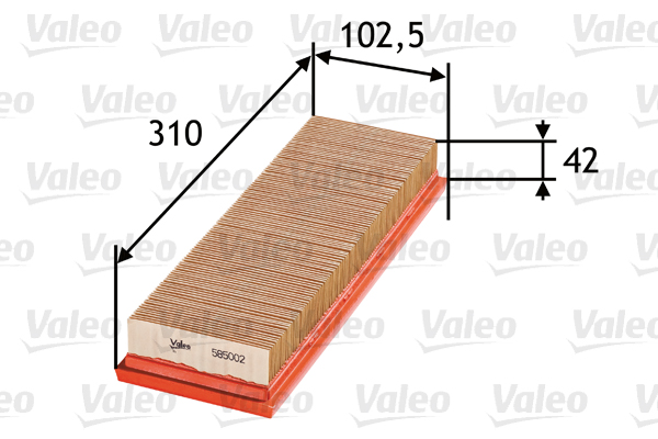 VALEO - 585002 - Filter za vazduh (Sistem za dovod vazduha)