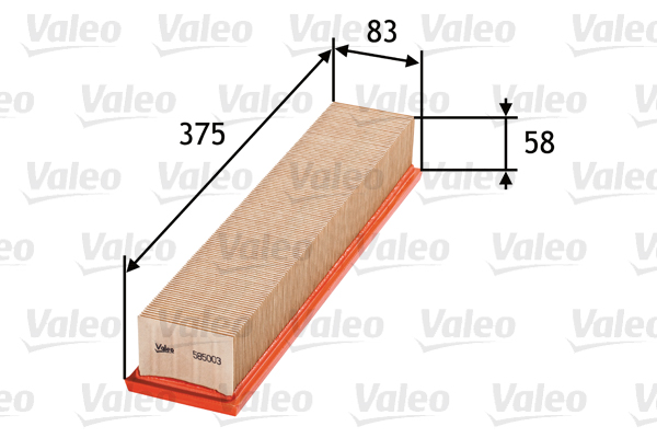 VALEO - 585003 - Filter za vazduh (Sistem za dovod vazduha)