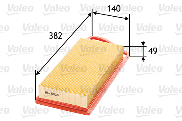 VALEO - 585005 - Filter za vazduh (Sistem za dovod vazduha)