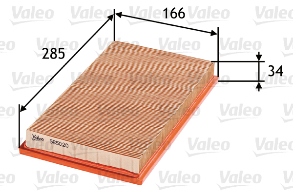 VALEO - 585020 - Filter za vazduh (Sistem za dovod vazduha)