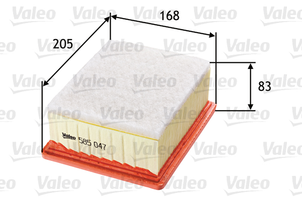 Slika VALEO - 585047 - Filter za vazduh (Sistem za dovod vazduha)