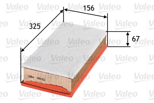 VALEO - 585052 - Filter za vazduh (Sistem za dovod vazduha)