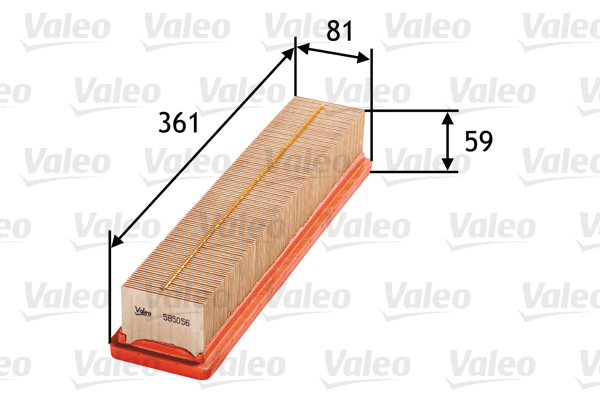 VALEO - 585056 - Filter za vazduh (Sistem za dovod vazduha)