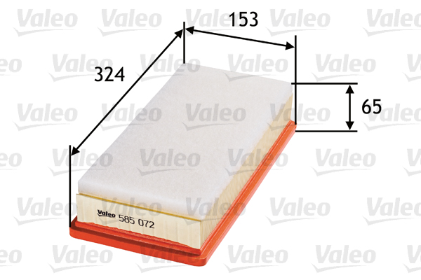 Slika VALEO - 585072 - Filter za vazduh (Sistem za dovod vazduha)