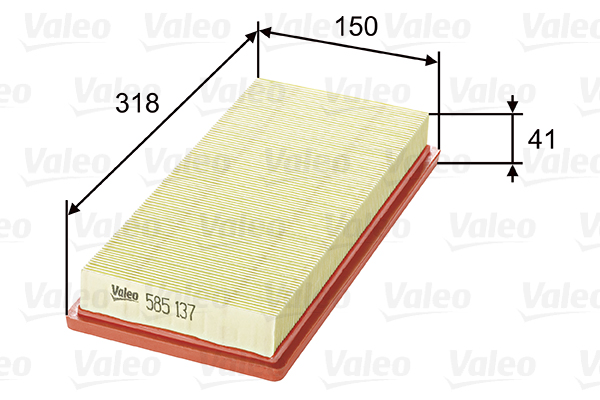 VALEO - 585137 - Filter za vazduh (Sistem za dovod vazduha)