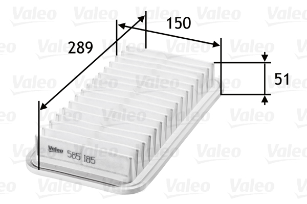 VALEO - 585185 - Filter za vazduh (Sistem za dovod vazduha)