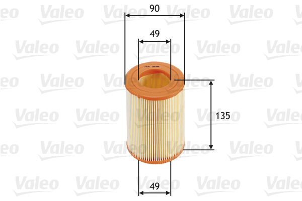 Slika VALEO - 585681 - Filter za vazduh (Sistem za dovod vazduha)