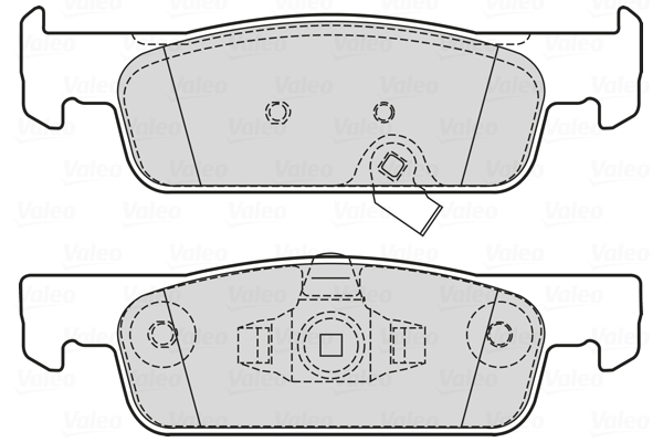 Image de Kit de plaquettes de frein, frein à disque - VALEO - 601732