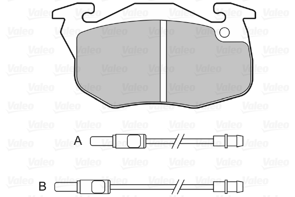 Image de Kit de plaquettes de frein, frein à disque - VALEO - 598075