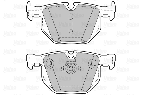 Image de Kit de plaquettes de frein, frein à disque - VALEO - 598754