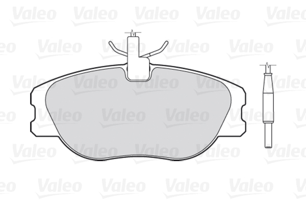 Image de Kit de plaquettes de frein, frein à disque - VALEO - 301064