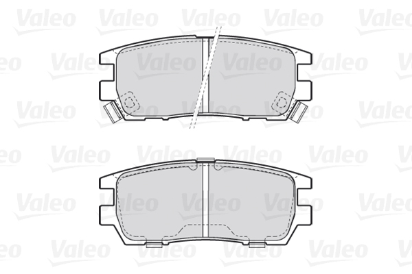 Image de Kit de plaquettes de frein, frein à disque - VALEO - 301519