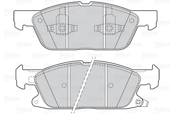 Image de Kit de plaquettes de frein, frein à disque - VALEO - 601588