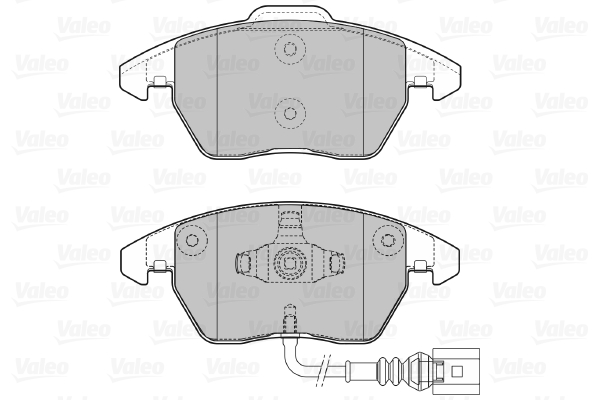 Image de Kit de plaquettes de frein, frein à disque - VALEO - 598635
