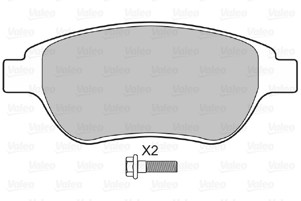 Image de Kit de plaquettes de frein, frein à disque - VALEO - 598465