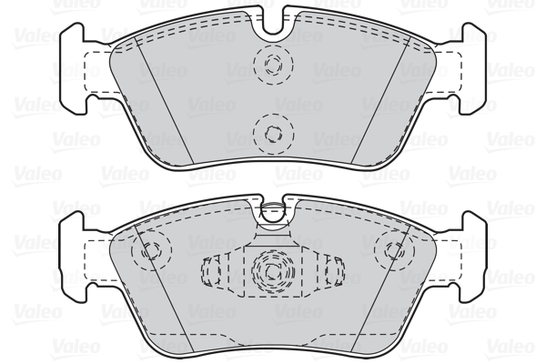 Image de Kit de plaquettes de frein, frein à disque - VALEO - 302050