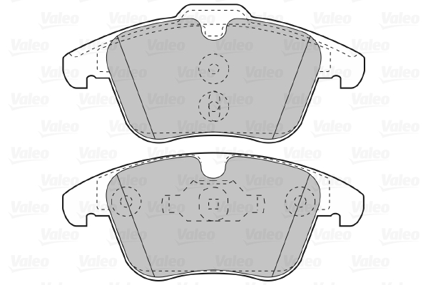 Image de Kit de plaquettes de frein, frein à disque - VALEO - 601056