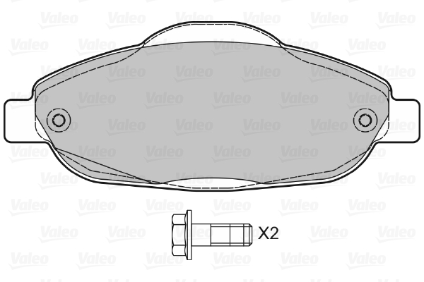 Image de Kit de plaquettes de frein, frein à disque - VALEO - 598927